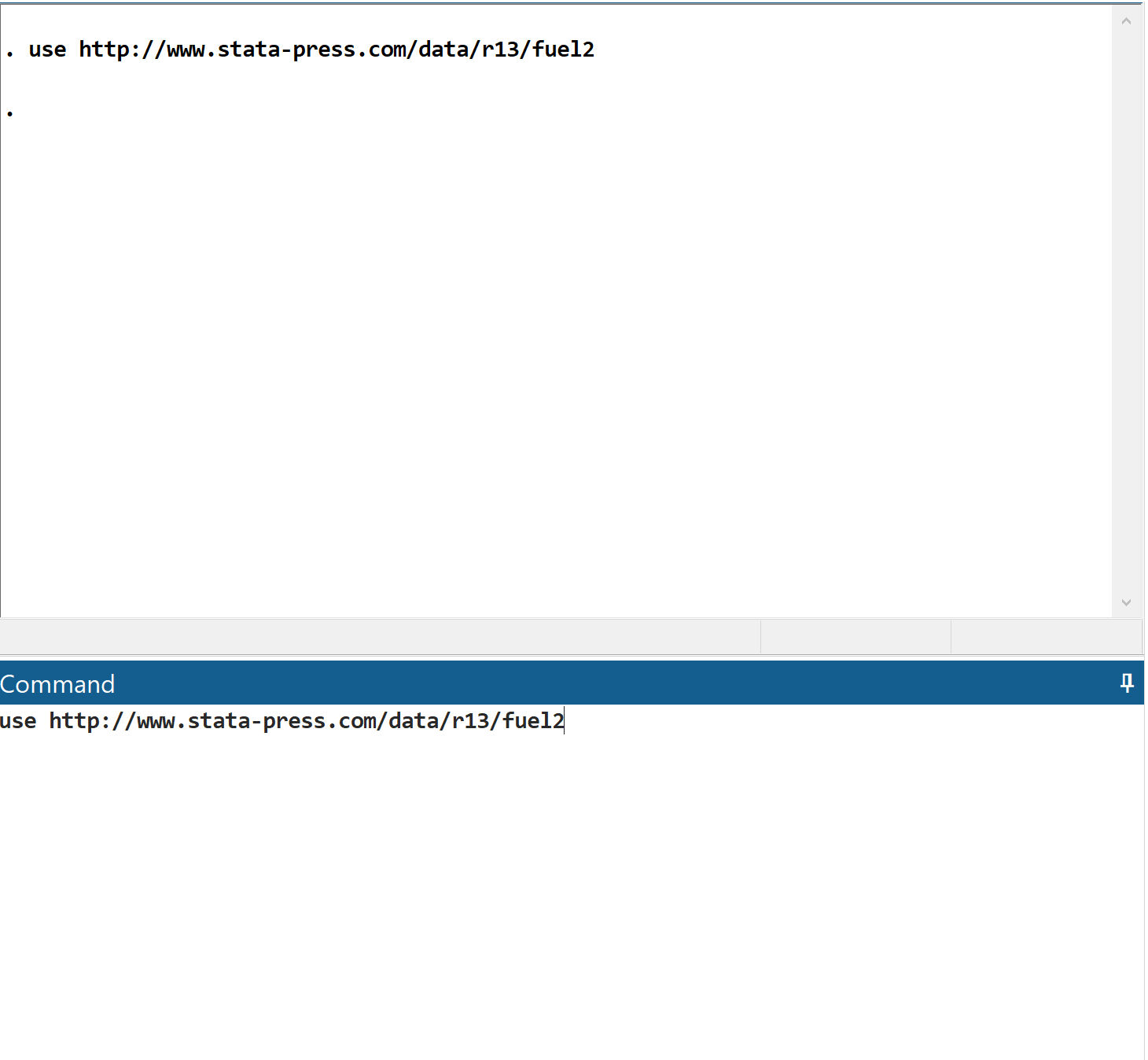 Mann Whitney U Test in Stata load data